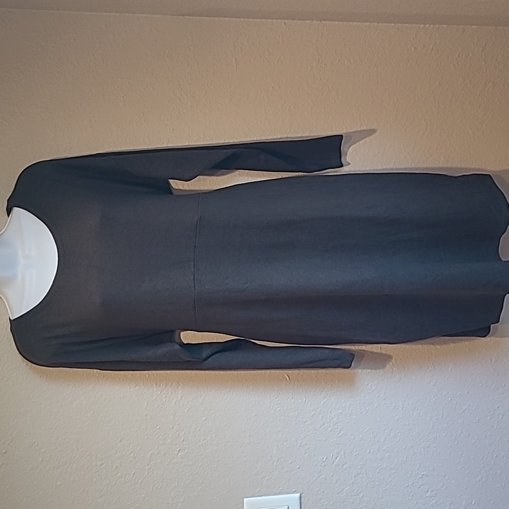Motherhood Maternity XL Charcoal Longsleeve tie-back dress